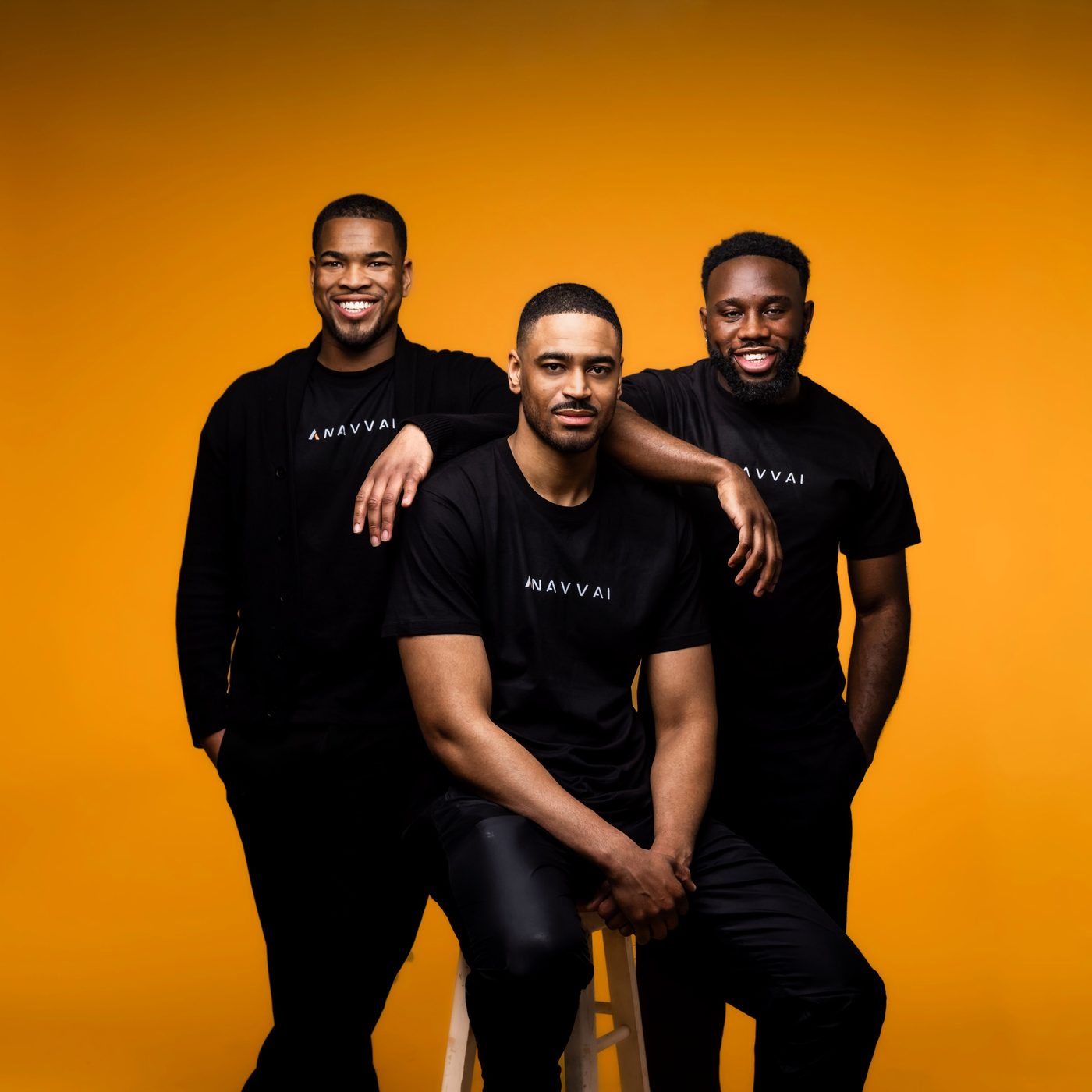 Darnel Green, Joshua Miller and Damarie Campbell of Navvai
